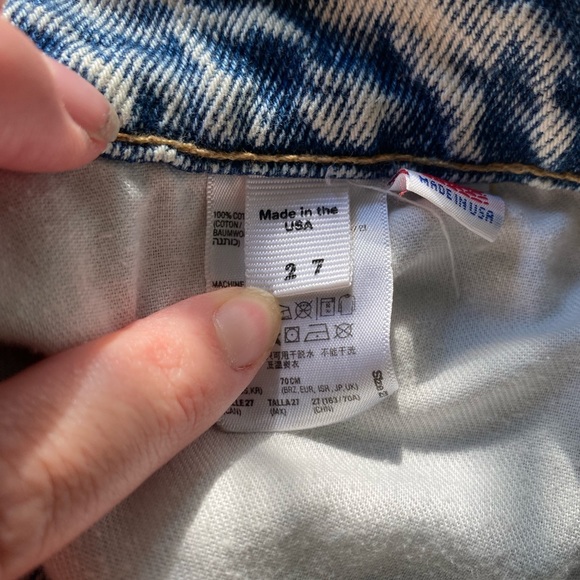 American Apparel acid wash denim shorts - Picture 5 of 5